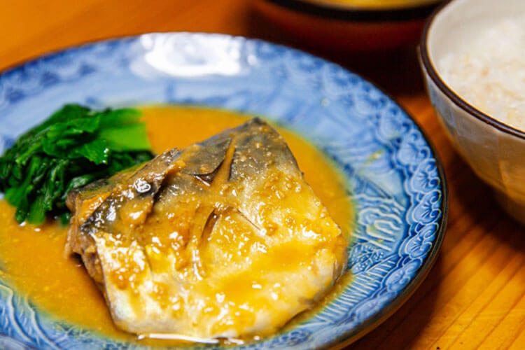 鯖の味噌煮　青魚