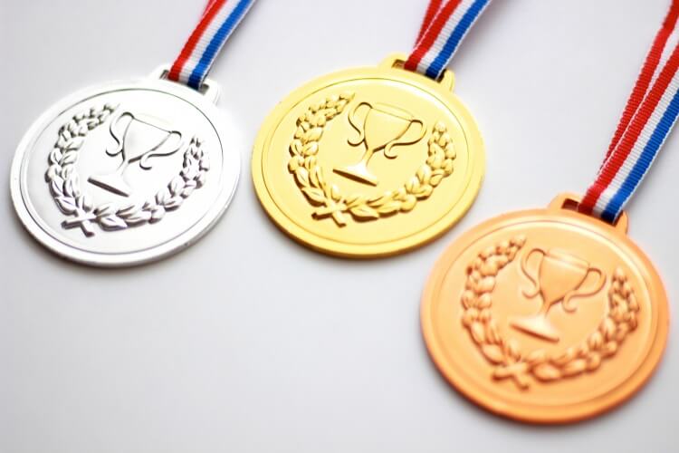 金銀銅のメダル