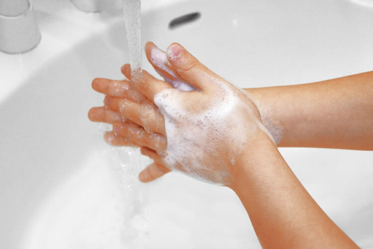 手洗い　予防